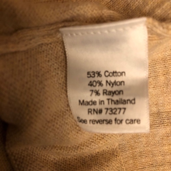 CROFT & BARROW Cardigan Size 5X Womens Oatmeal Open Front Side Slits New - Picture 7 of 9